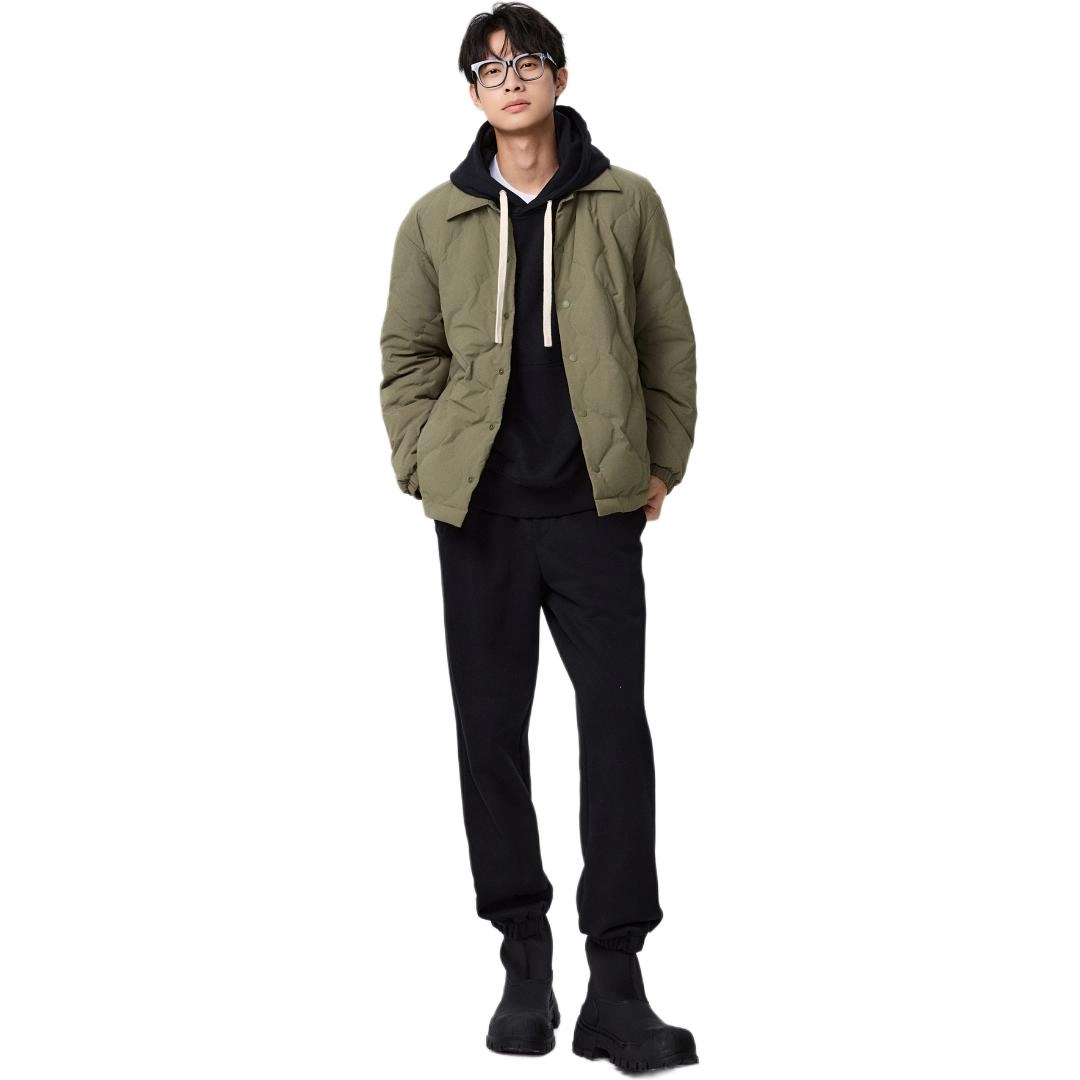棉先生 休闲时尚都市翻领简约羽绒服 男款