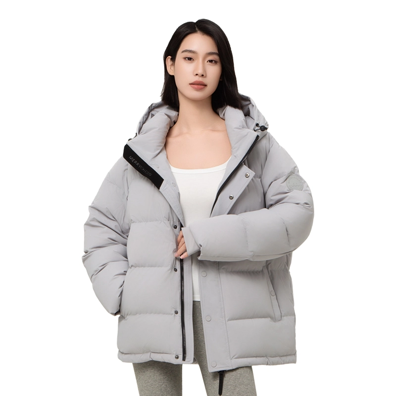 美力城 美式潮牌蓬松高弹锁温防水耐磨户外休闲百搭保暖羽绒服 女款
