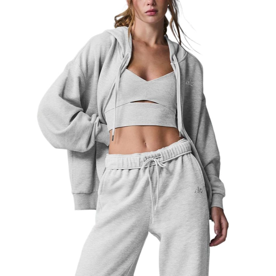 alo yoga Accolade Full Zip Hoodie logo