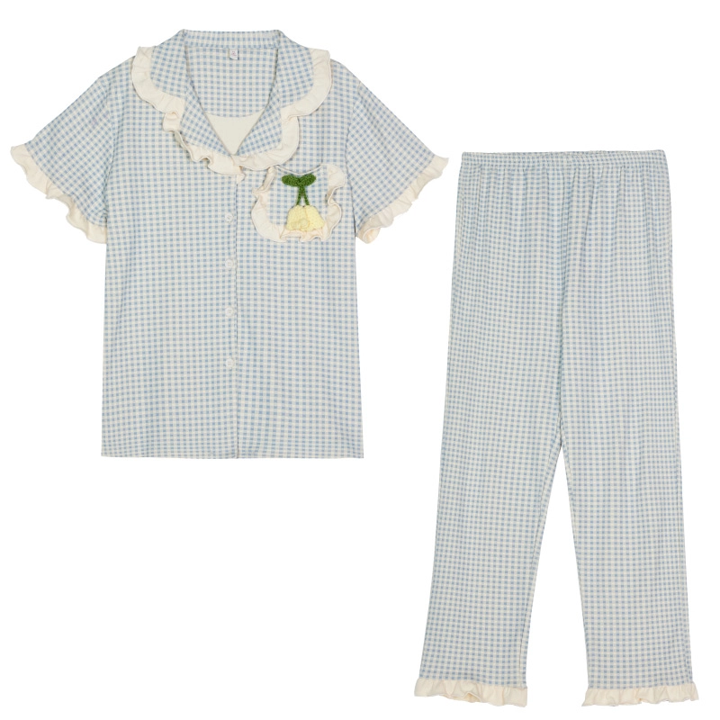芬腾可安 休闲韩版家居服百搭舒适时尚宿舍外出都可穿睡衣套装 女款