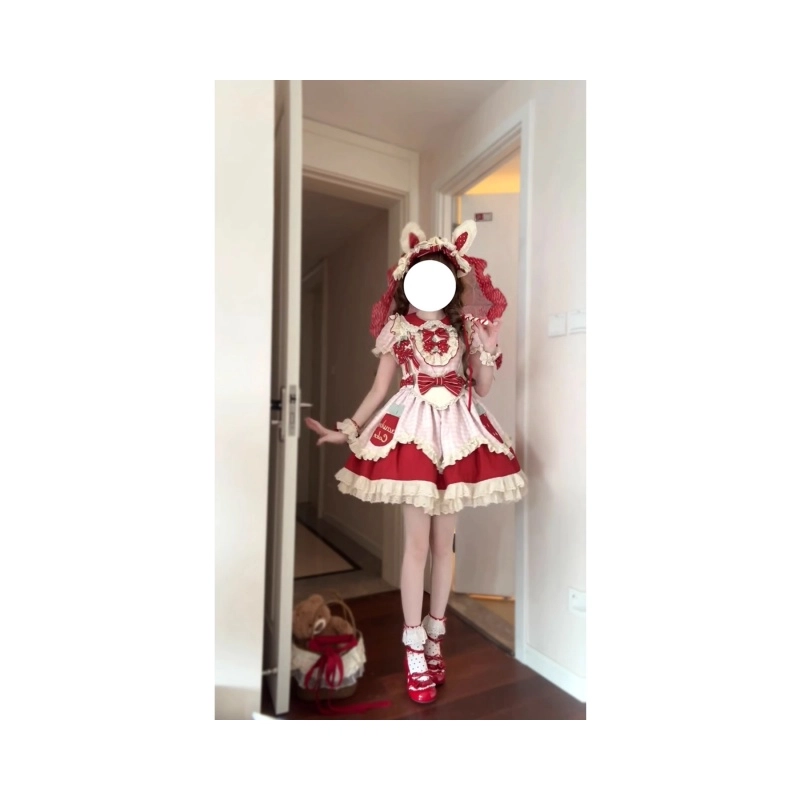依钗 甜美可爱蓬蓬公主裙简约舒适洛丽塔萝莉装 女款