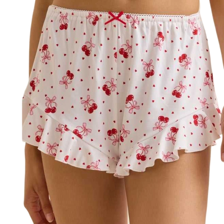 ALTAR'D STATE Cherry Bow Lounge Shorts