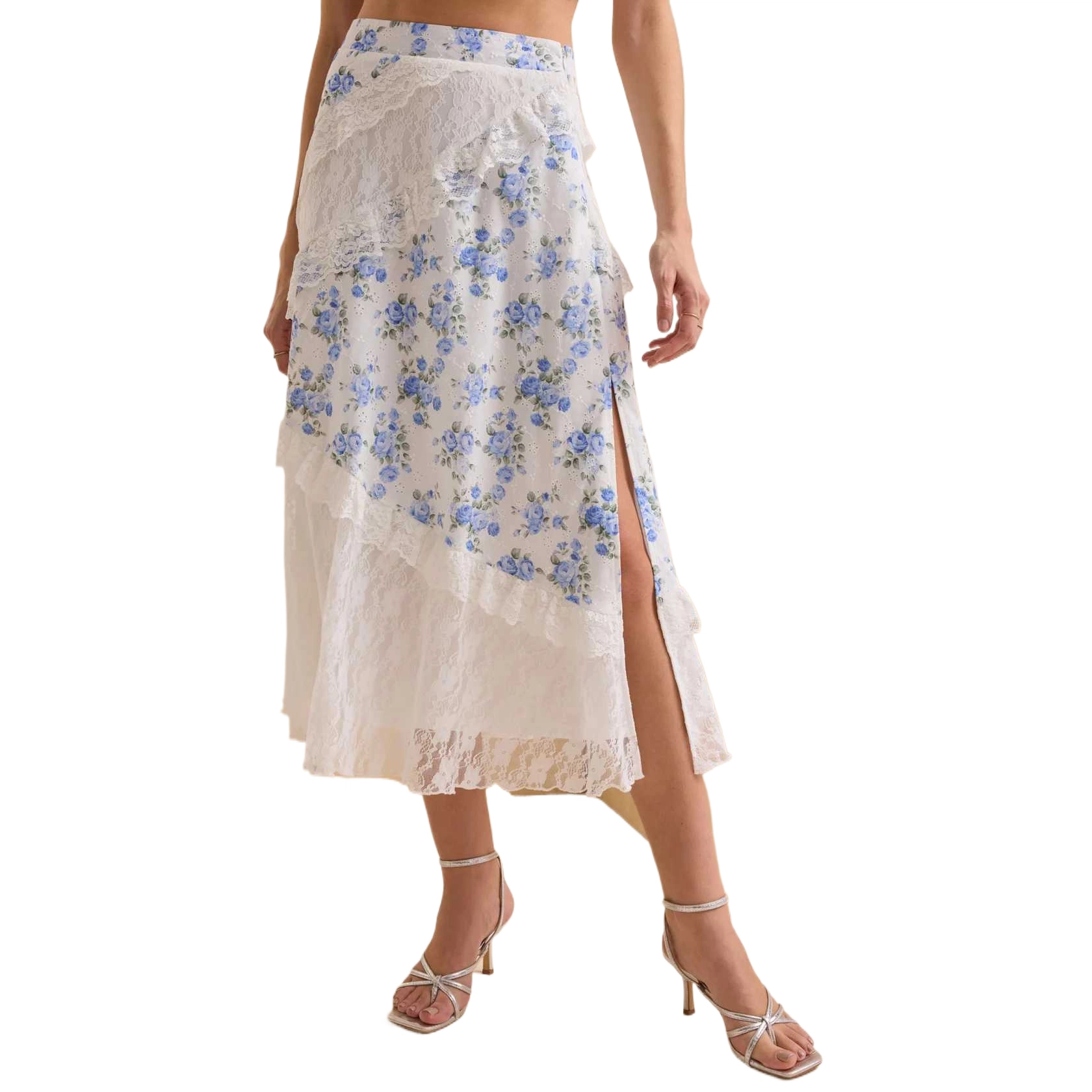 ALTAR'D STATE Lace Midi Skirt Kaicy