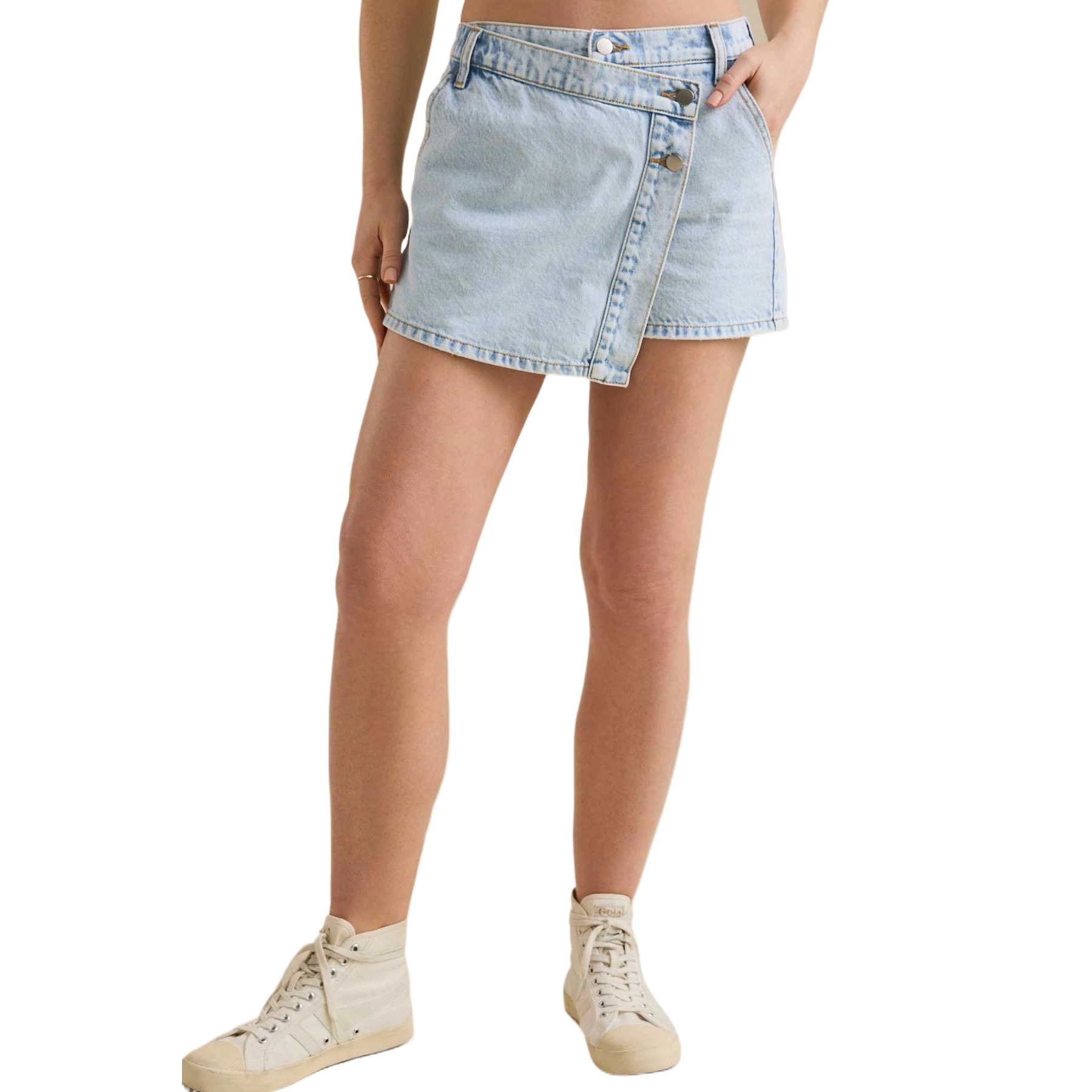 ALTAR'D STATE Denim Overlay Skort Abigail