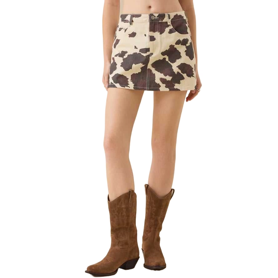 ALTAR'D STATE Bo Cow Print Skirt