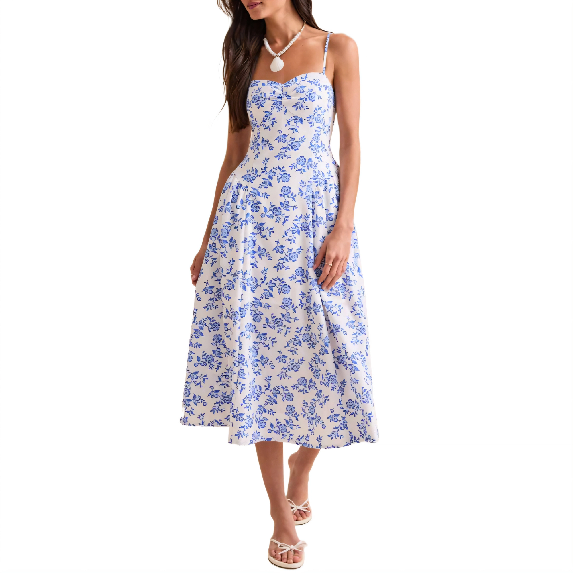 ALTAR'D STATE Bayley Floral Midi Dress