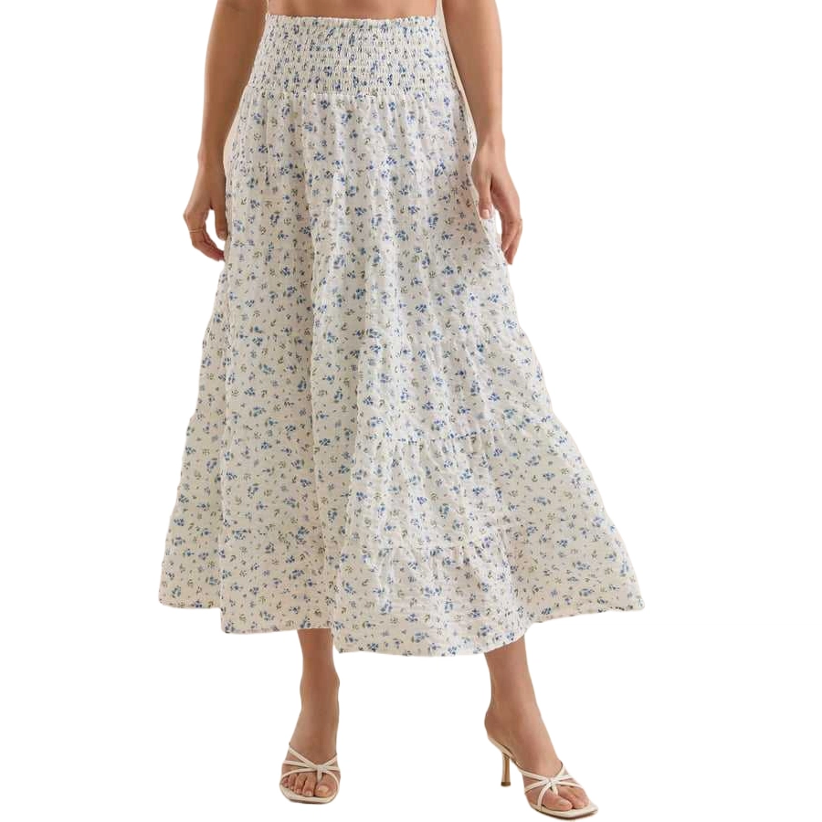 ALTAR'D STATE Ruth Floral Midi Skirt