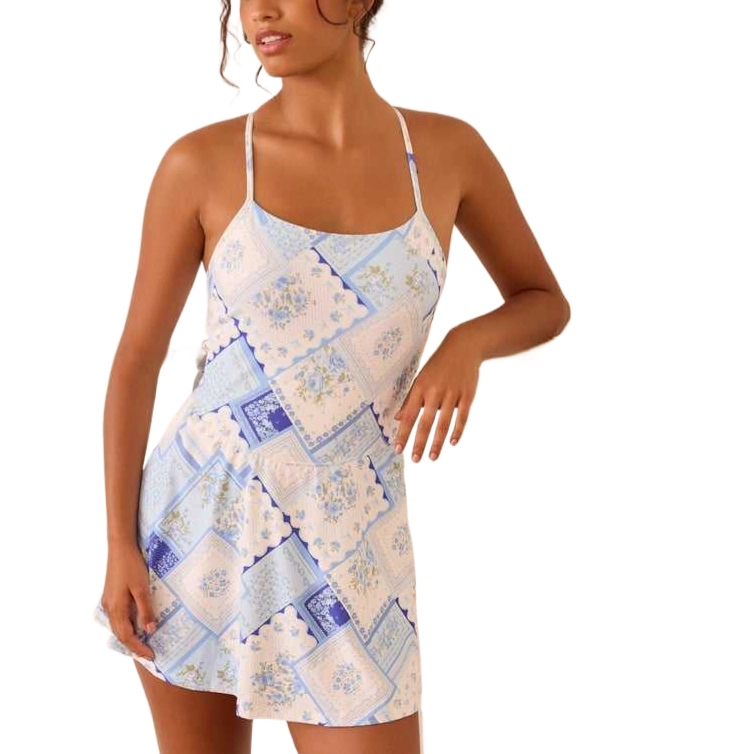 ALTAR'D STATE Tee Time Patchwork Dress