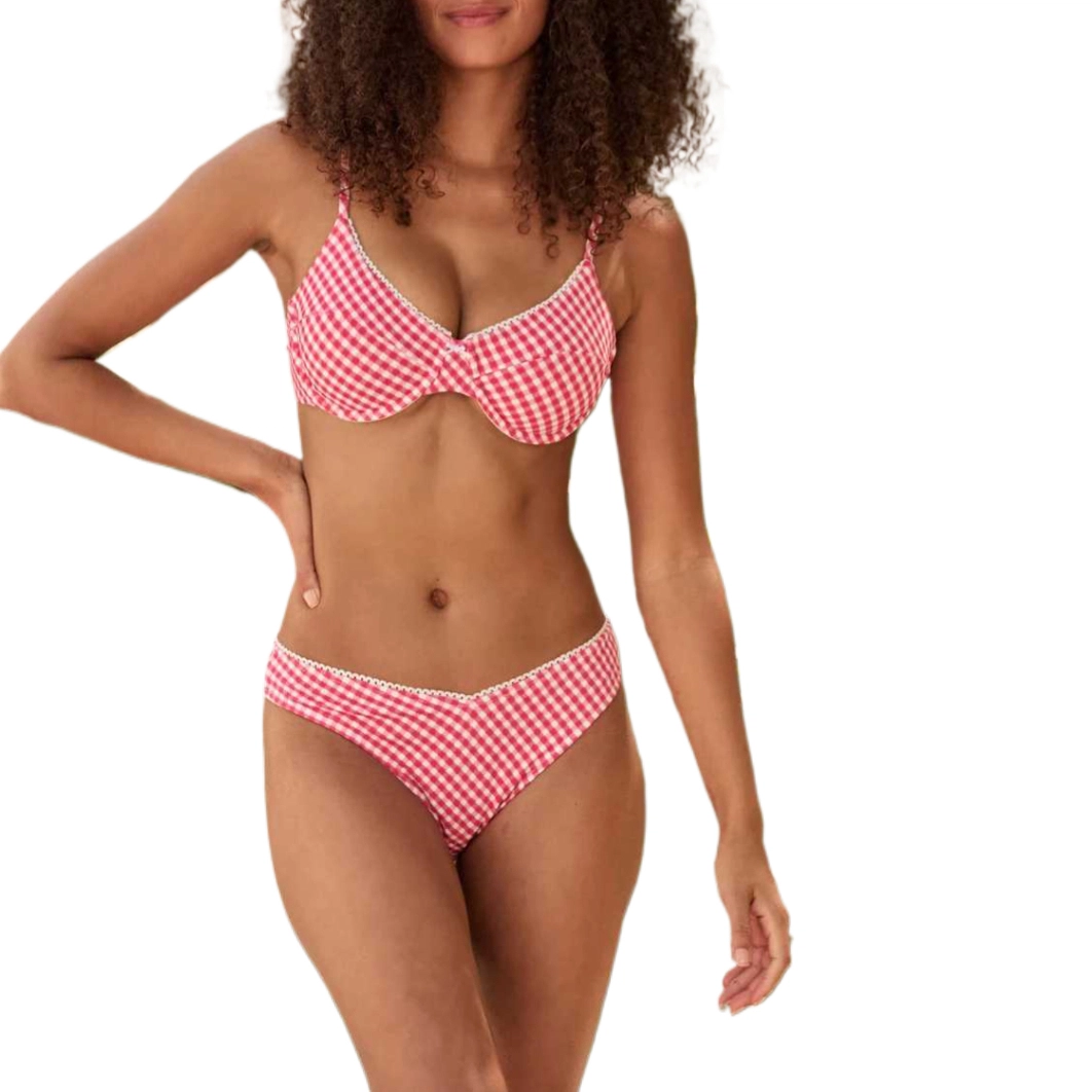 ALTAR'D STATE Shoreline Gingham Bikini Bottom