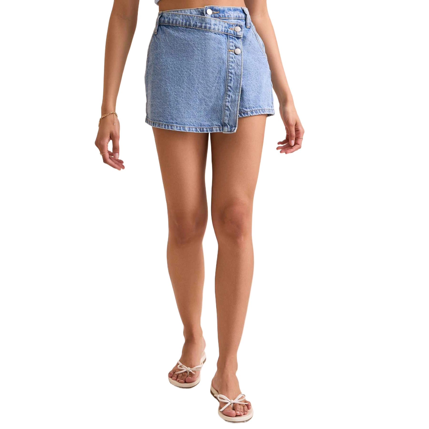 ALTAR'D STATE Denim Overlay Skort Abigail