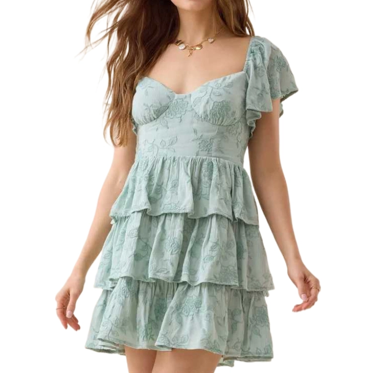 ALTAR'D STATE Tiered Mini Dress Roxara