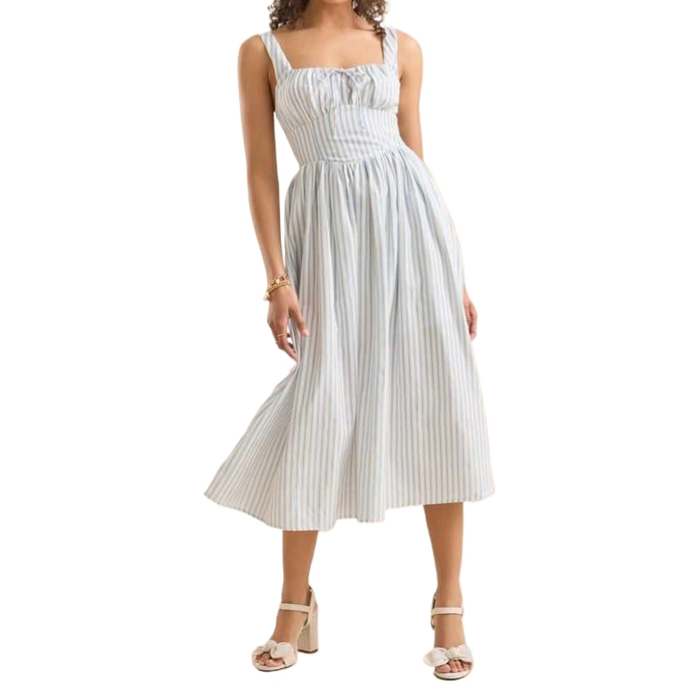 ALTAR'D STATE Jojo Striped Midi Dress