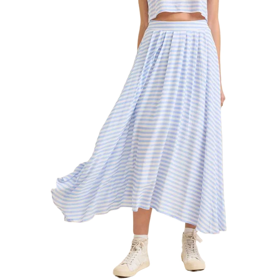 ALTAR'D STATE Linen Midi Skirt Alexis