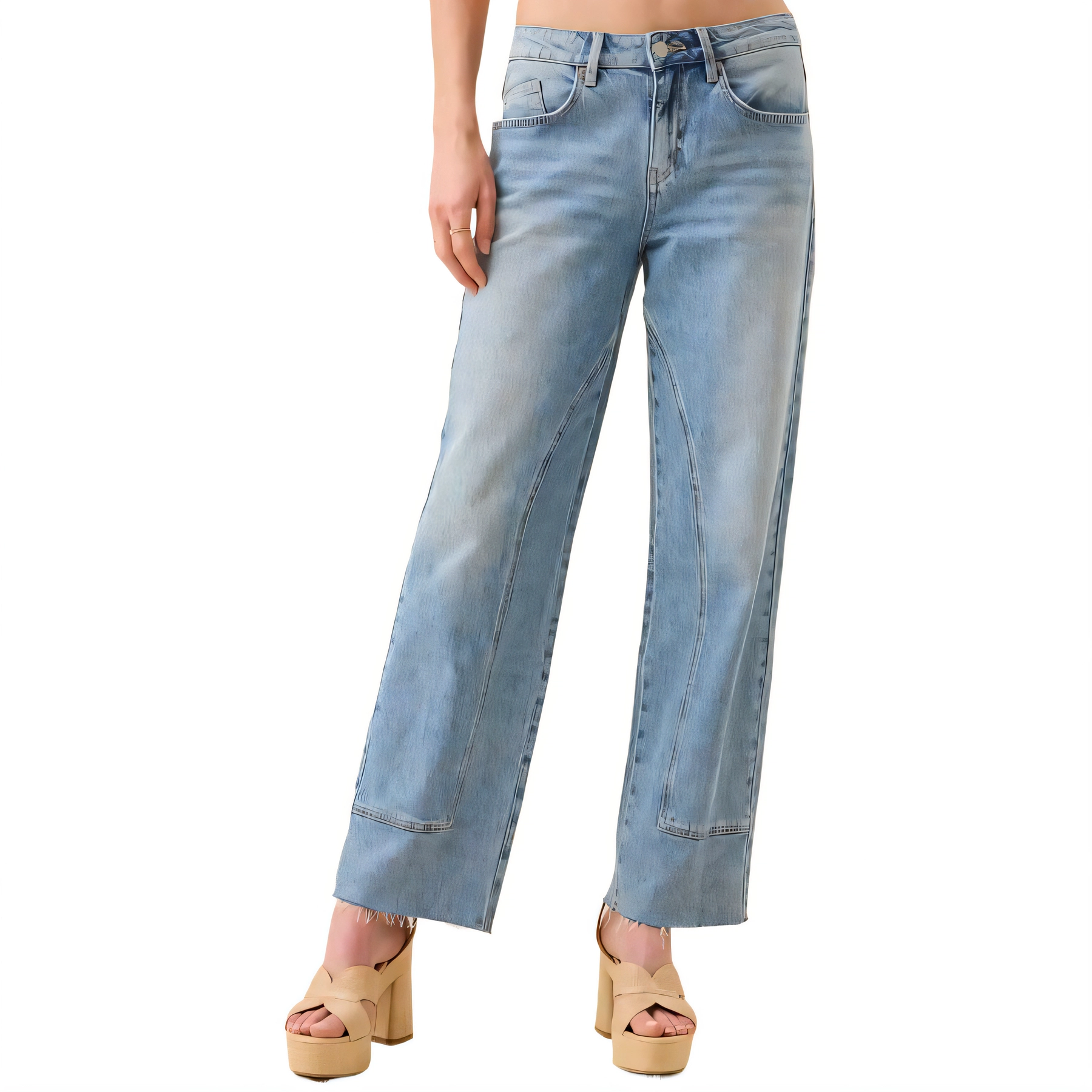 ALTAR'D STATE Sunny Cropped Jeans