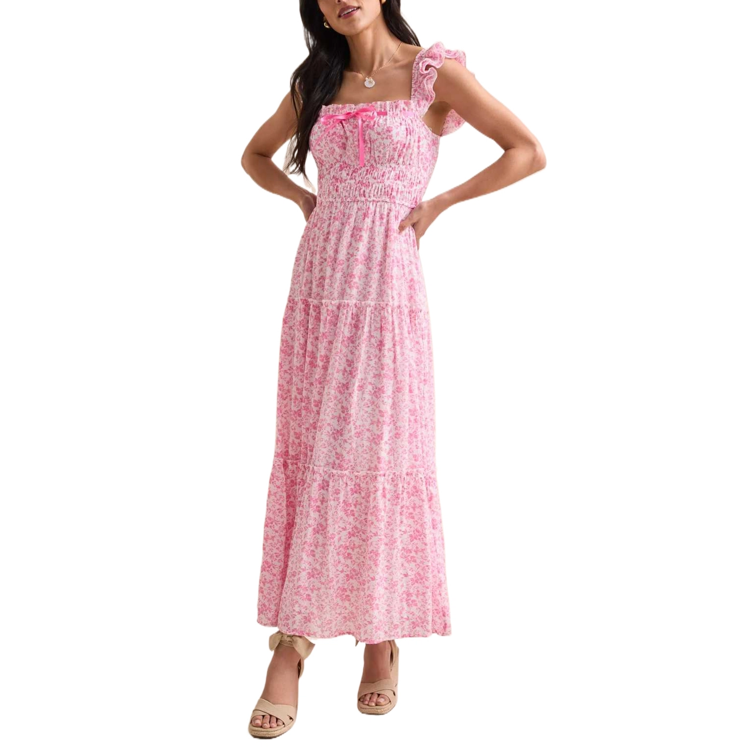 ALTAR'D STATE Elle Floral Maxi Dress