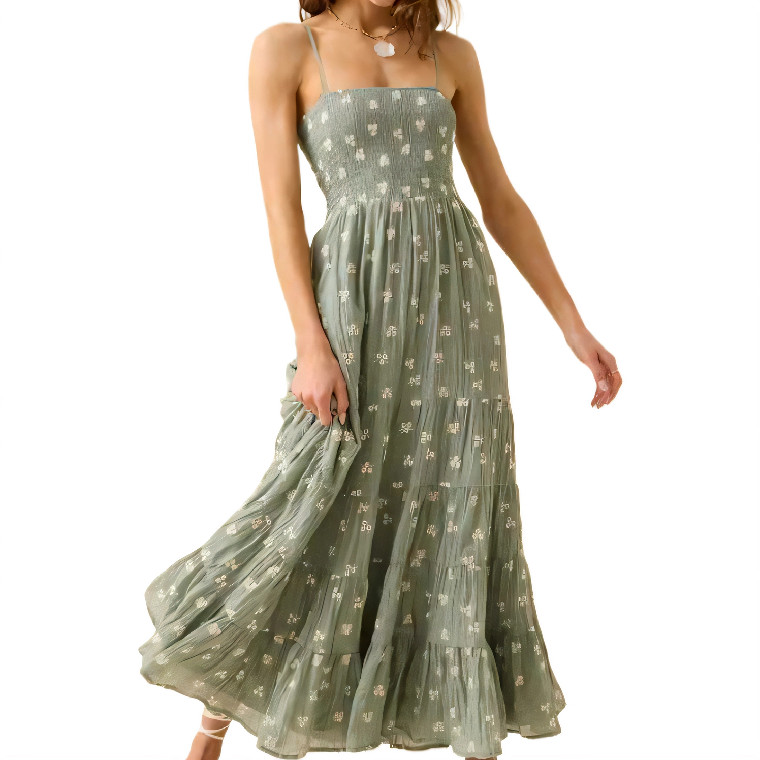 ALTAR'D STATE BaylorEmbroideredMaxiDress