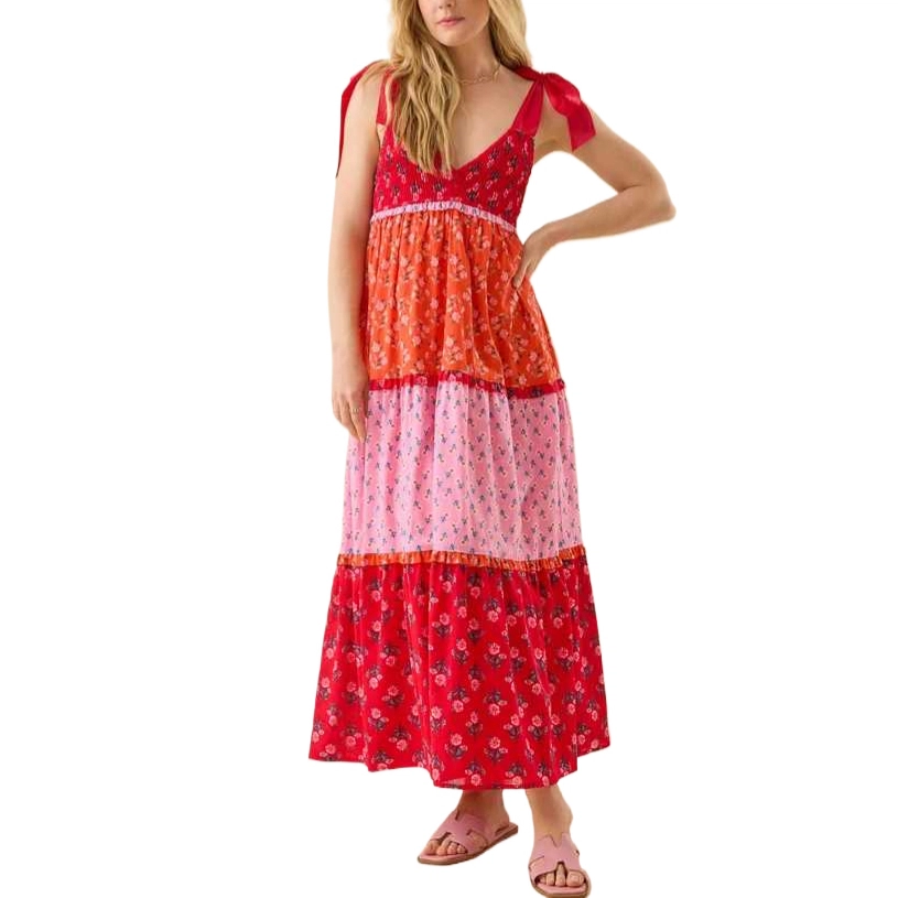 ALTAR'D STATE Kourtney Floral Tiered Maxi Dress