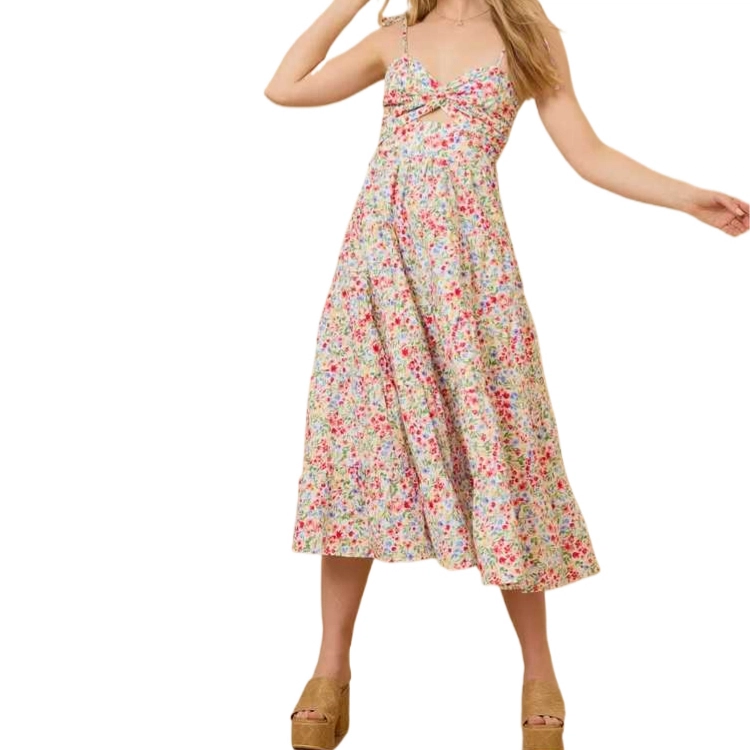 ALTAR'D STATE Alivia Floral Midi Dress