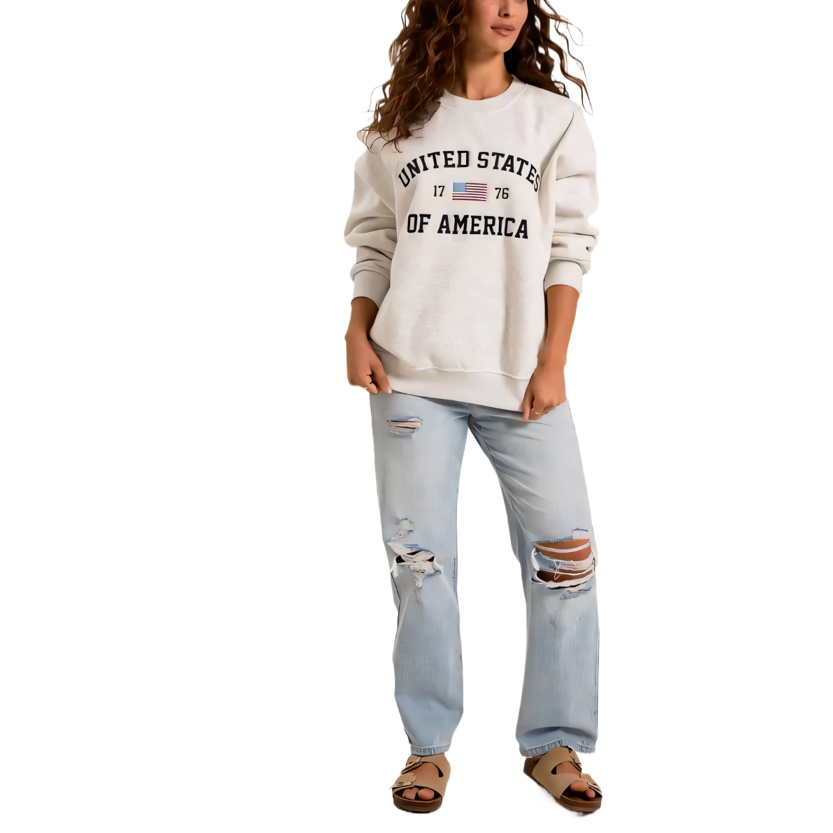 ALTAR'D STATE Embroidered United States Sweatshirt