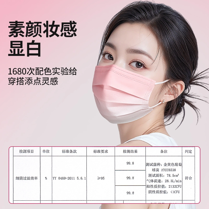 界面 彩色医用外科口罩高颜值一次性医疗透气防晒呼吸防护舒适安全时尚