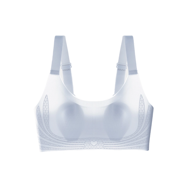 艾诗塔 大胸显小超薄无钢圈防下垂收副乳无痕舒适文胸夏季 内衣 女款
