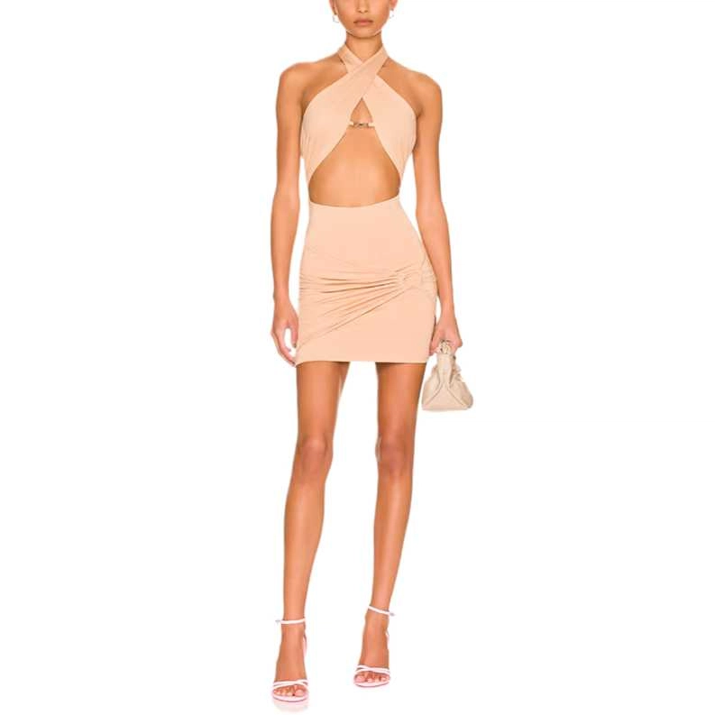 SUPERDOWN Michelle Wrap Mini Dress