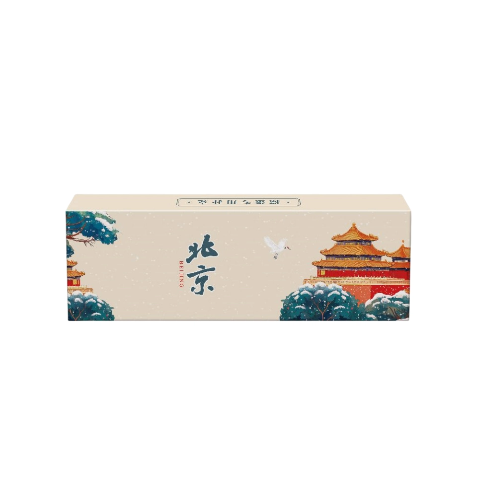 万格 天坛故宫敦煌掼蛋高档黑芯布纹大字耐磨旅游纪念文创 扑克