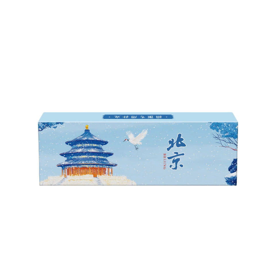 万格 天坛故宫敦煌掼蛋高档黑芯布纹大字耐磨旅游纪念文创 扑克