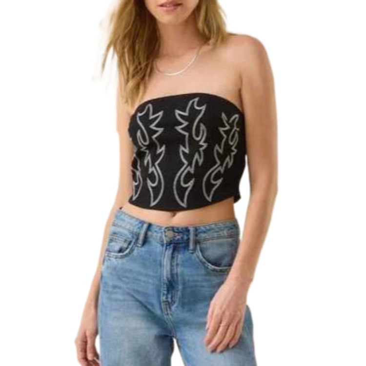 ALTAR'D STATE Mae Denim Tube Top
