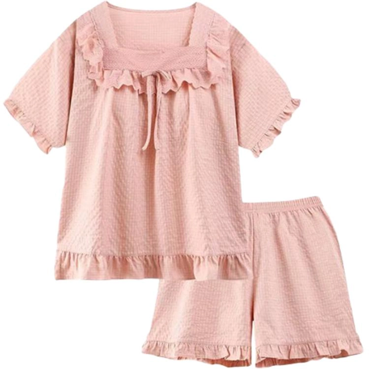 顶瓜瓜 舒适休闲短袖家居服睡衣套装 女款