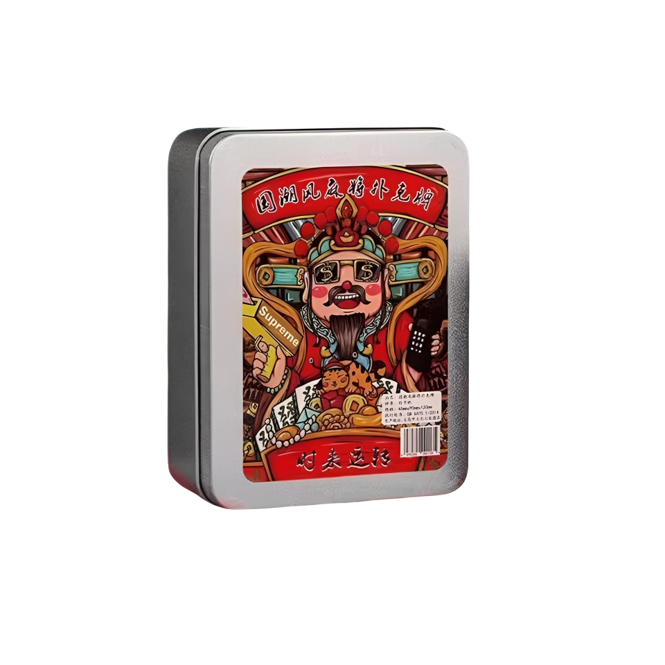 万格 国潮铁盒家用旅行装防水加厚扑克牌 麻将纸牌
