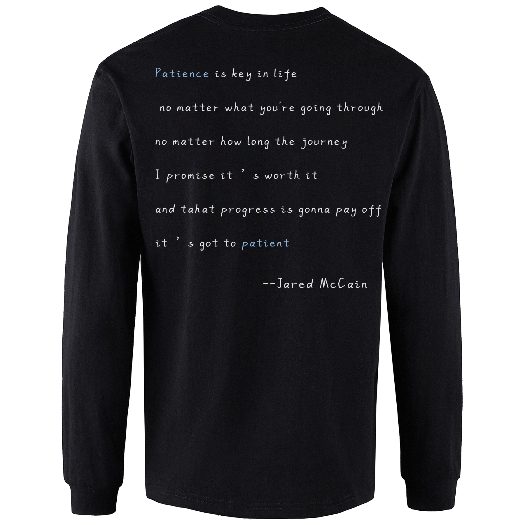 MOOTONAL "patience is key in life"T