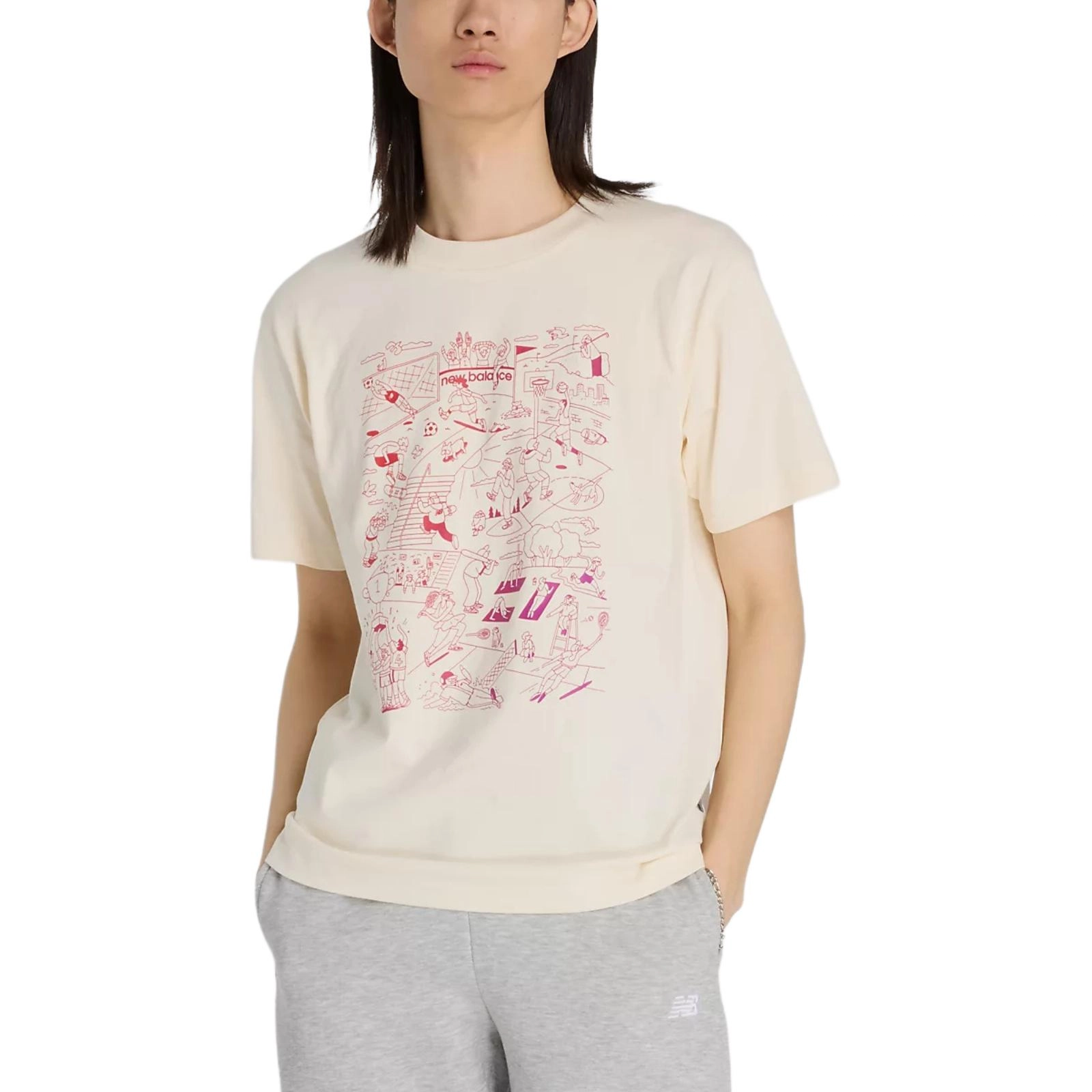 New Balance SS25 Athletics Sports Mural T