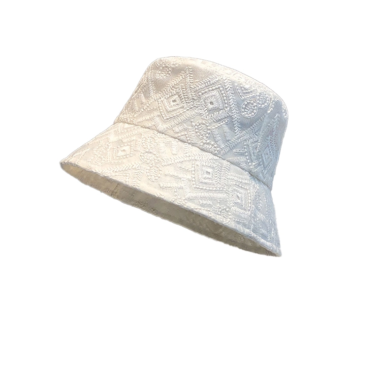 雅鹿优选 韩式高级感花纹小众设计户外防晒遮阳百搭显脸小 棉 渔夫帽 男女同款情侣款