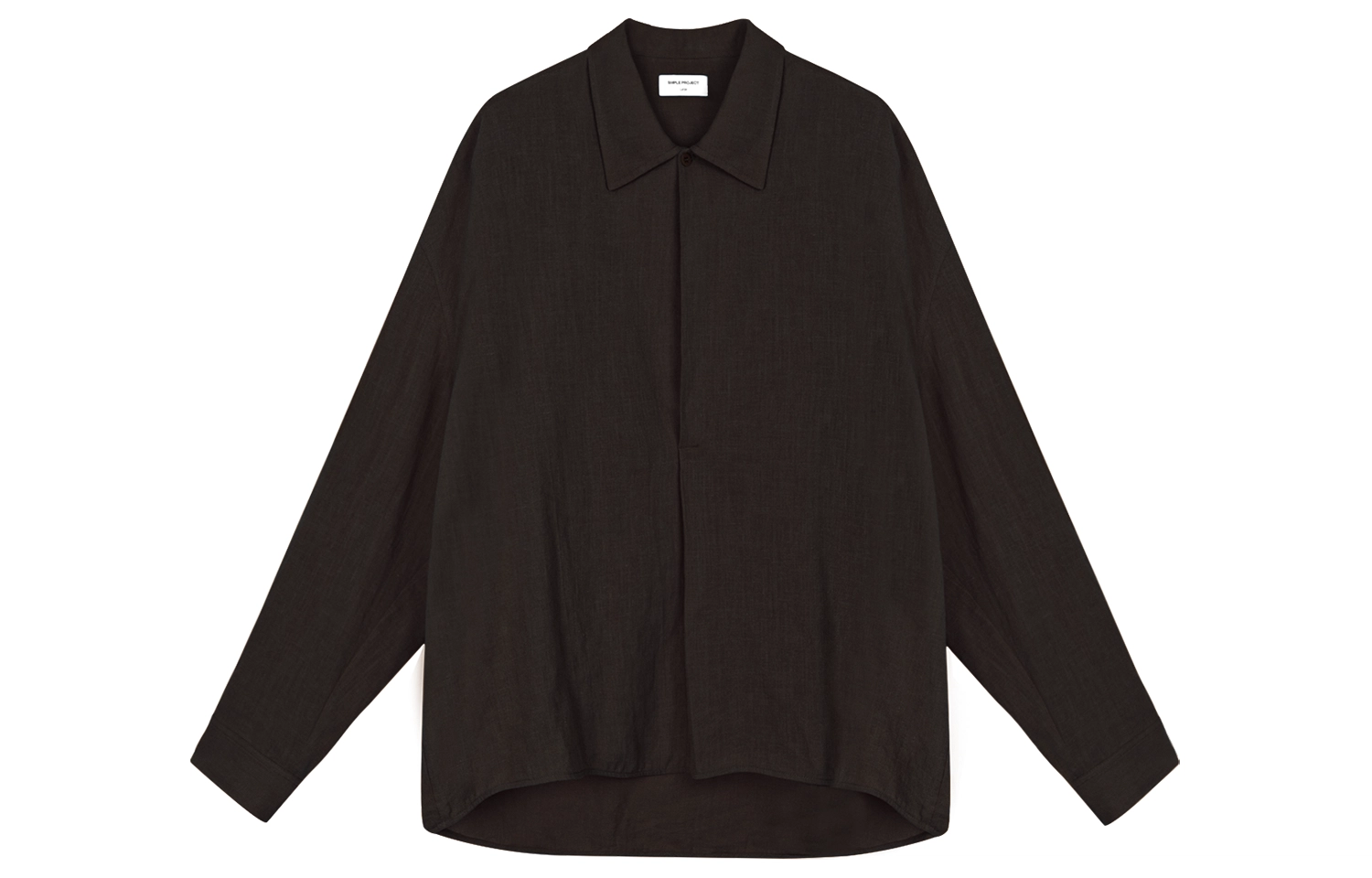 SIMPLE PROJECT *Ramie Chevron Shirt V