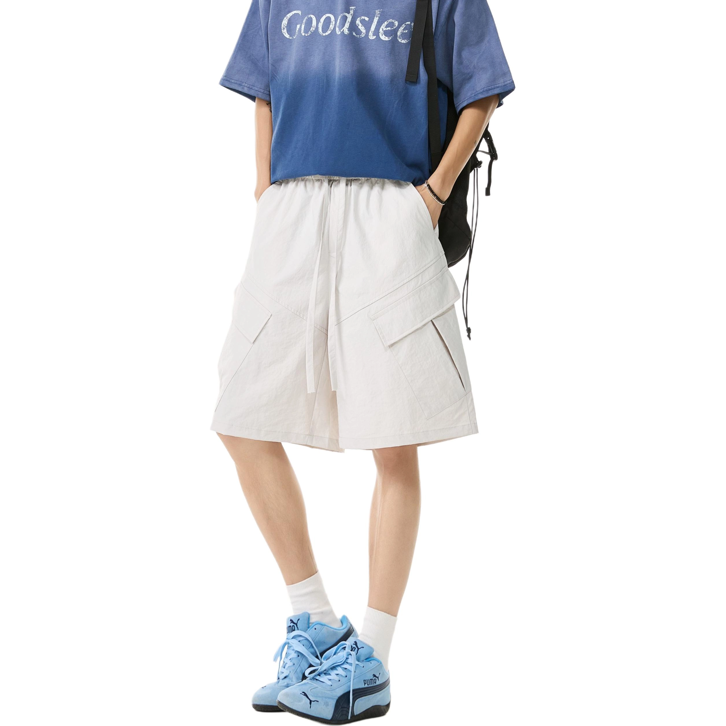 帝狼牛 美式宽松舒适百搭简约时尚休闲短裤 男女同款