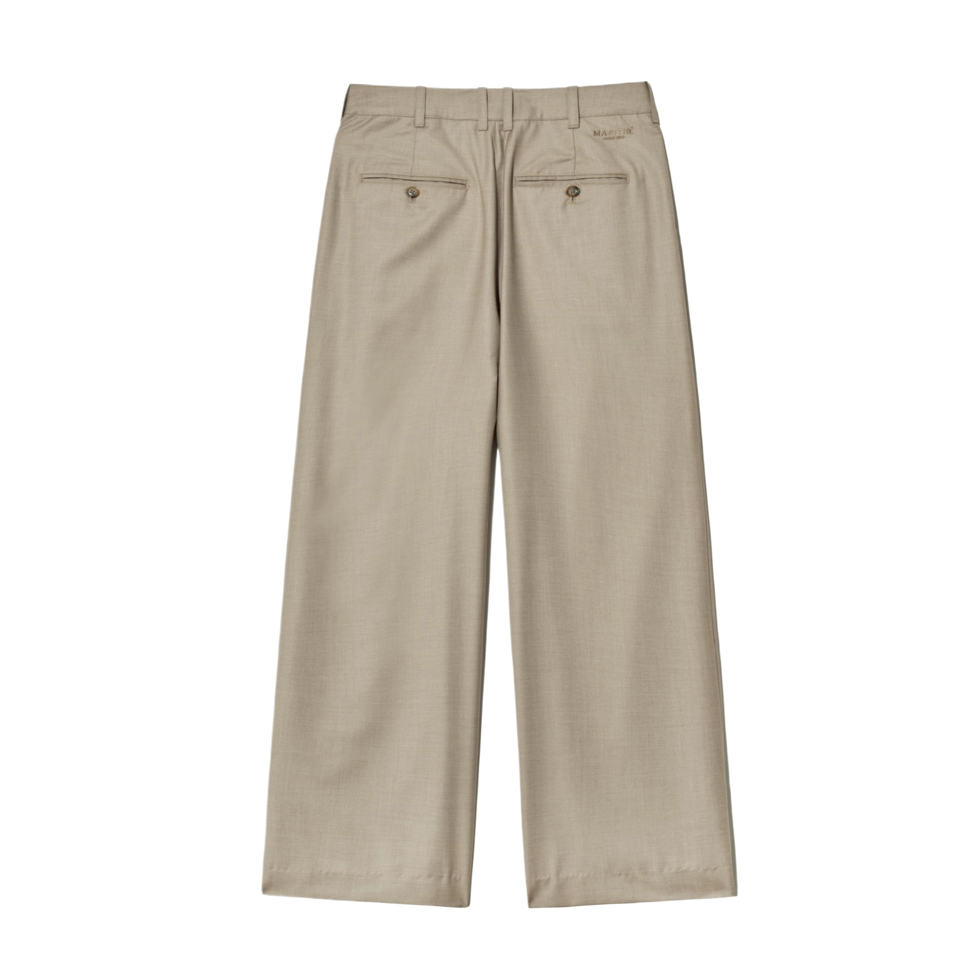 MARITHE FRANCOIS GIRBAUD SS25 W TWO TUCK WIDE SLACKS