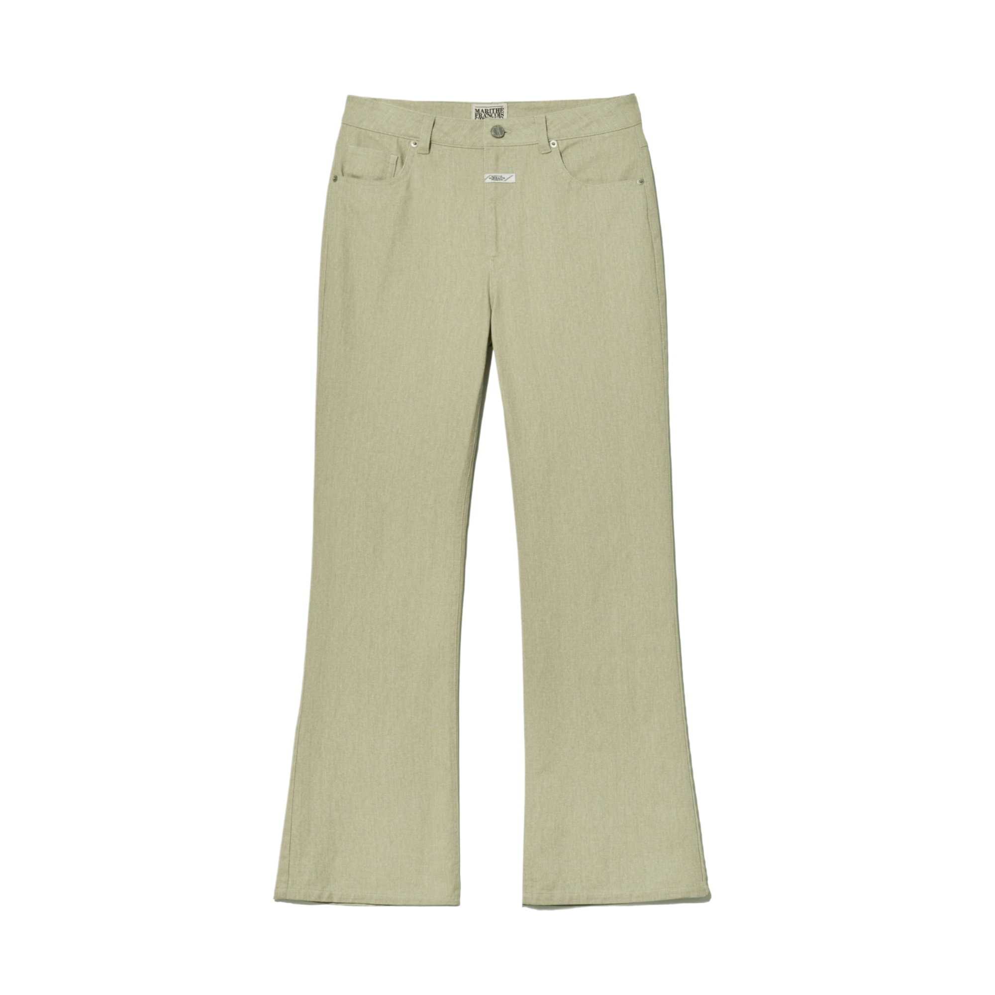 MARITHE FRANCOIS GIRBAUD W BOOT CUT COTTON PANTS