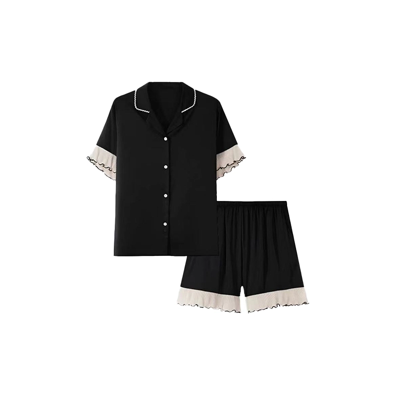 顶瓜瓜 夏季情侣透气舒适休闲短袖短裤家居服睡衣套装 男女同款
