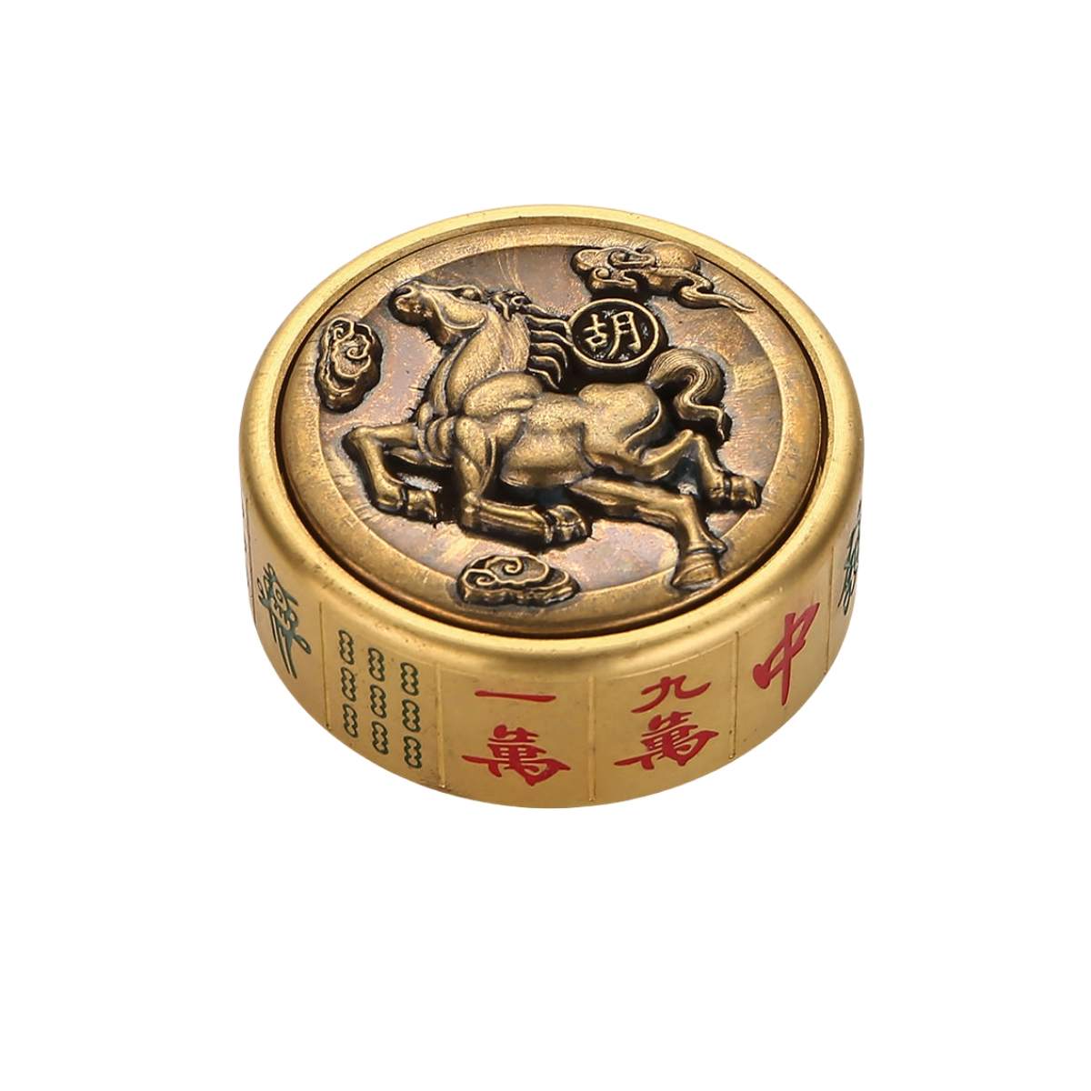 万格 马上胡双面旋转手把件 趣味减压解压 指尖陀螺