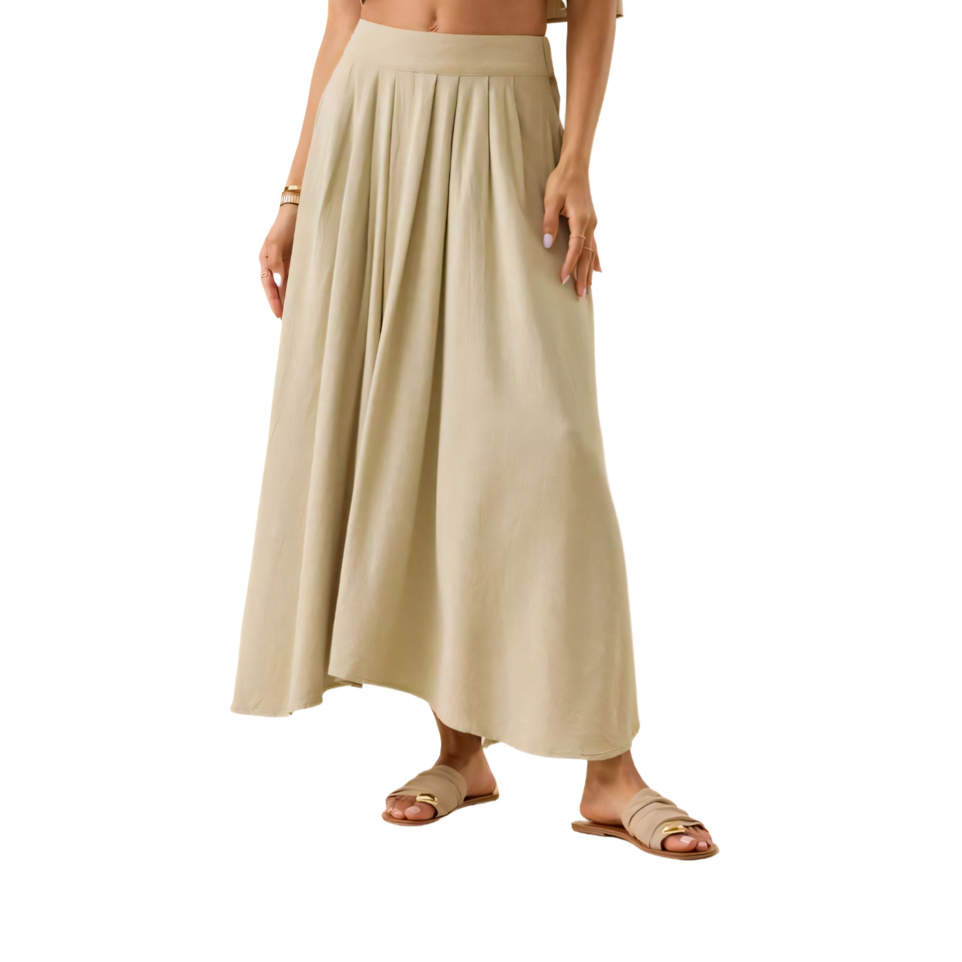 ALTAR'D STATE Jules Linen Maxi Skirt