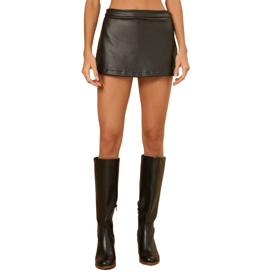 ALTAR'D STATE Hillary Vegan Leather Mini Skort