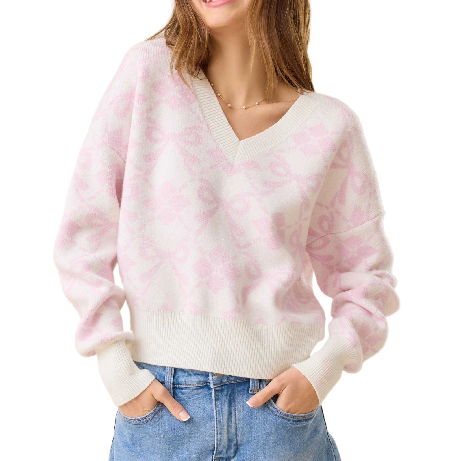 ALTAR'D STATE Sweater Beaux Argyle