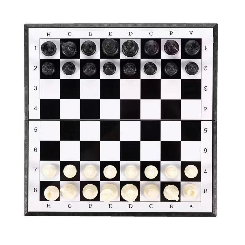 万格 带磁性棋盘 便携折叠西洋比赛专用棋 国际象棋