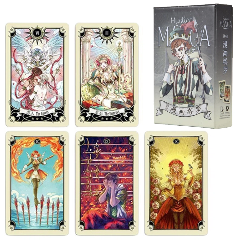 喜顽童 神秘漫画塔罗牌罗伟特维特经典花影单牌 桌游