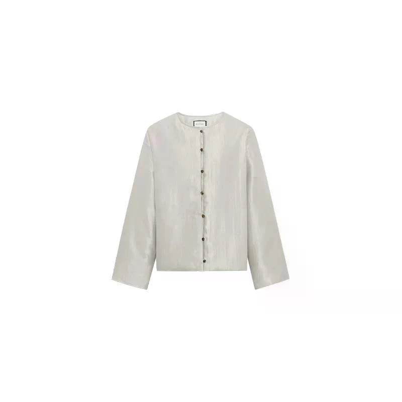 美洋 缎面肌理长袖棉服 女款