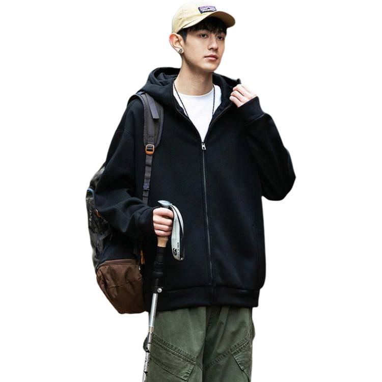 捷帕 美式复古学院风重磅加厚连帽套头长袖上衣宽松舒适通勤休闲百搭运动保暖卫衣 男女同款