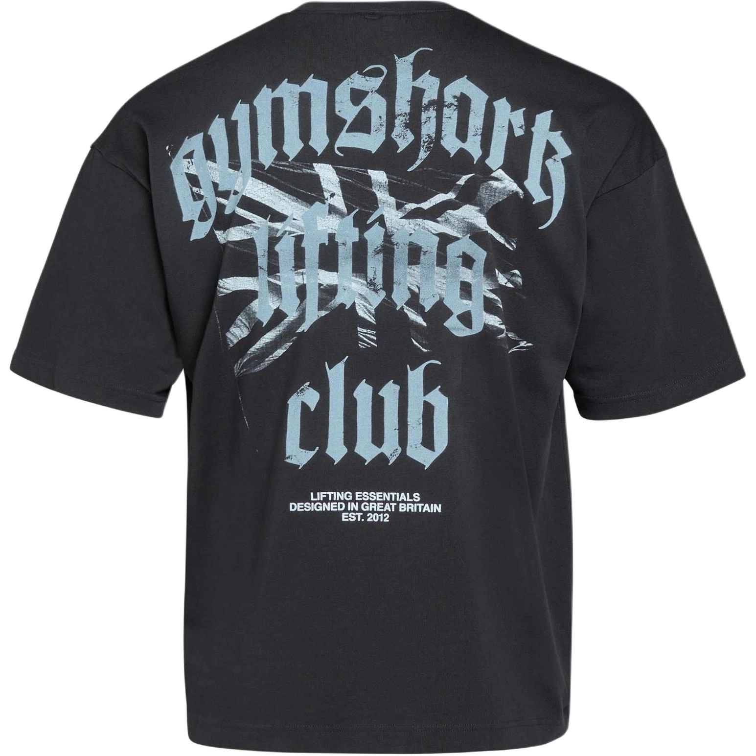 GYMSHARK Union Jack Lifting Club T