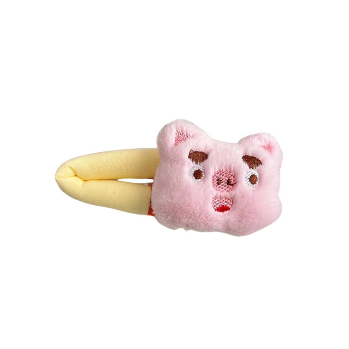 希铃 可爱毛绒小猪 聚酯纤维 发夹 女款