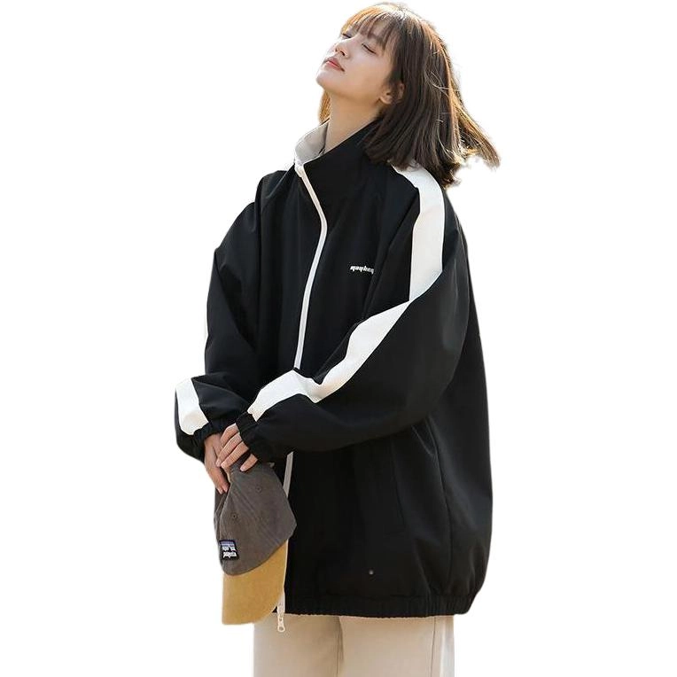 邓大喵 两面穿立领潮牌高级感长袖夹克外套 女款